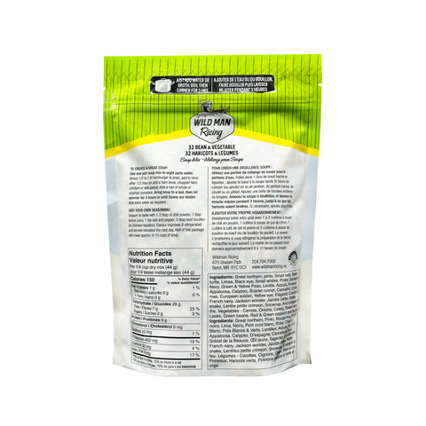 Wildman 32 Bean & 8 Vegetable Soup Mix - WellLocal
