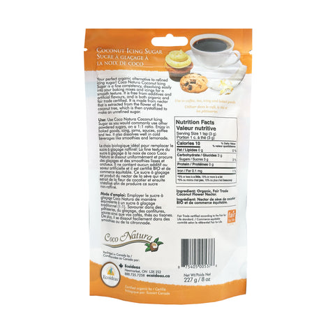 Ecoideas Organic Fair Trade Coconut Icing Sugar - WellLocal