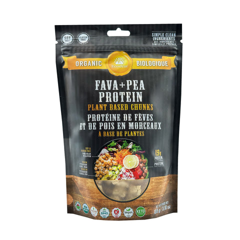 Ecoideas Organic Fava + Pea Protein Chunks - WellLocal