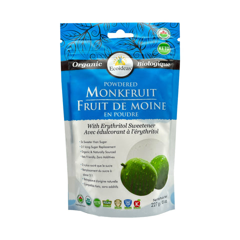 Ecoideas Organic Monkfruit With Erythritol Sweetener - WellLocal