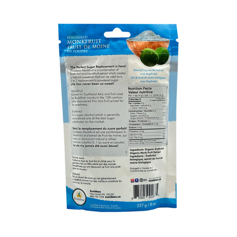 Ecoideas Organic Monkfruit With Erythritol Sweetener - WellLocal