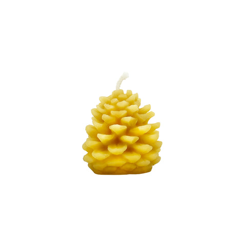 Golden Bee Beewax Pinecone Candle - WellLocal
