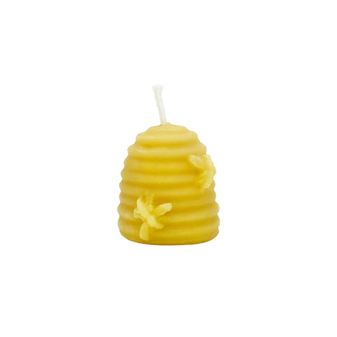 Golden Bee Beewax Skep Candle - WellLocal