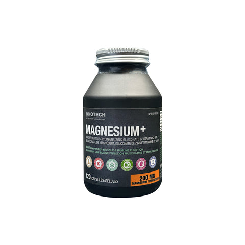 Innotech MAGNESIUM PLUS – MAGNESIUM BISGLYCINATE, ZINC GLUCONATE & VITAMIN K2 MK-7 - WellLocal