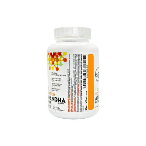 PlantVital ORGANIC ASHWAGANDHA W BLACK PEPPER