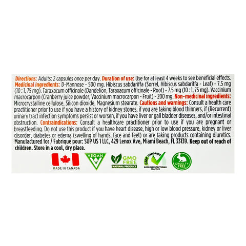 PlantVital D-MANNOSE & CRANBERRY - WellLocal
