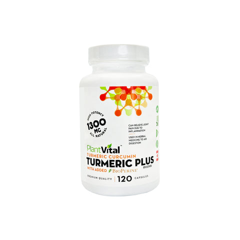 PlantVital ORGANIC TURMERIC CURCUMIN W BIOPERINE - WellLocal
