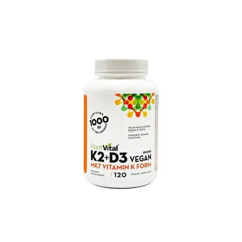 PlantVital VITAMIN K2 + D3 VEGAN - WellLocal