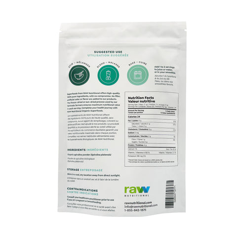 RAW Nutritional Pure Organic Spirulina - WellLocal