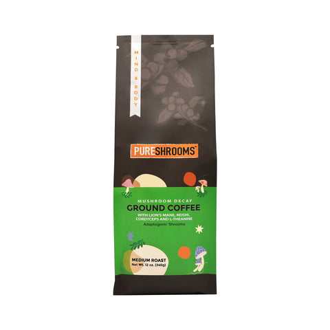 Pureshroom Swiss Water Decaf Mushroom Coffee - WellLocal