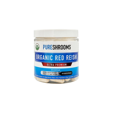Pureshrooms Organic Red Reishi Vegan Capsule - WellLocal