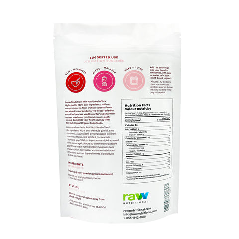 RAW Nutritional Pure Organic Goji - WellLocal