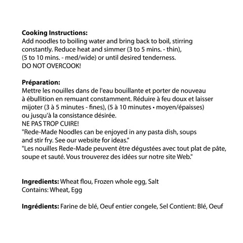 Rede-Made Thin Noodles - WellLocal