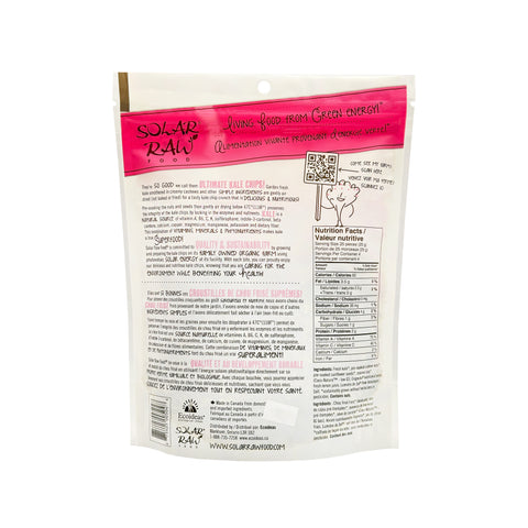 Solar Raw Ultimate Kale Chips - Himalayan Salt - (100g)