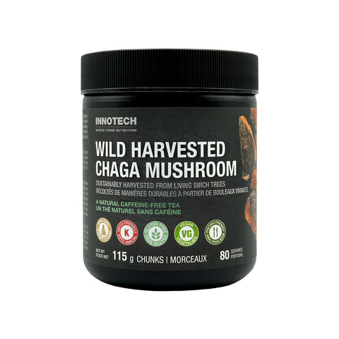 Innotech Wild Harvested Chaga Mushroom Chunks - WellLocal