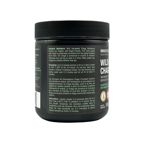 Innotech Wild Harvested Chaga Mushroom Chunks - WellLocal