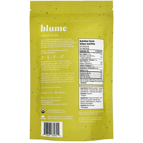 Blume Matcha Coconut Blend - WellLocal