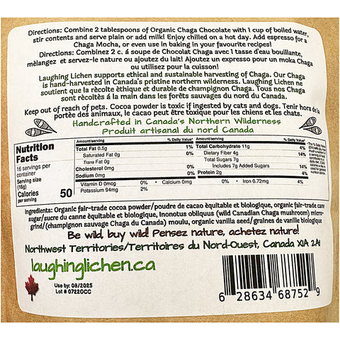 Laughing Organic Chaga Chocolate 250 g - WellLocal
