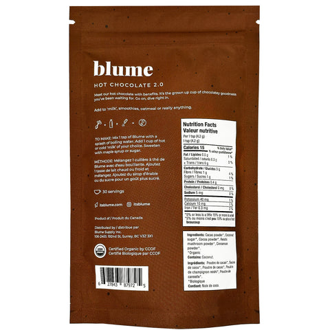 Blume Organic Reishi Hot Cacao Blend - WellLocal