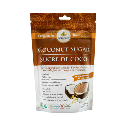 Ecoideas Organic Coconut Sugar (Dark Brown) - WellLocal