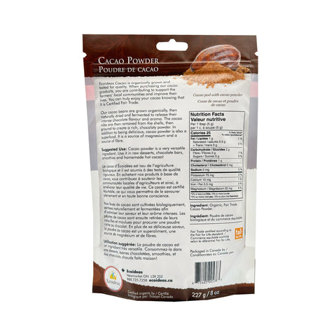 Ecoideas Organic Fair Trade Cacao Powder - WellLocal