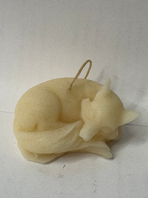 Laughing Beeswax Fox Candle