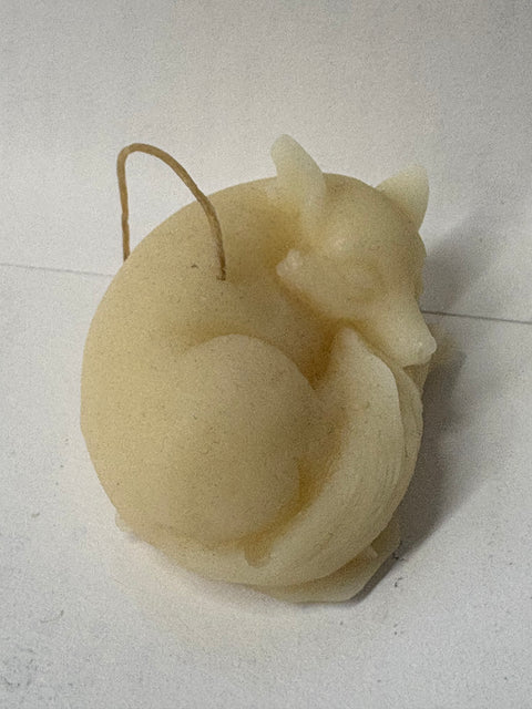 Laughing Beeswax Fox Candle