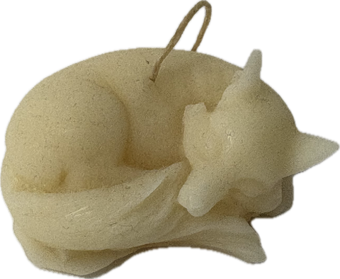Laughing Beeswax Fox Candle