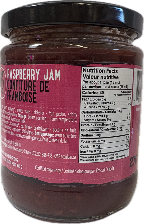 Organic Raspberry Jam