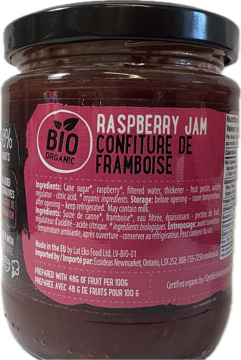 Organic Raspberry Jam