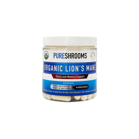 Pureshrooms Organic Lion's Mane Vegan Capsule - WellLocal