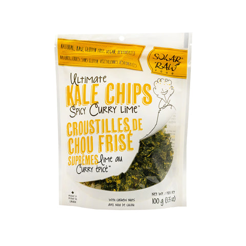 Solar Raw Ultimate Kale Chips - Spicy Curry Lime - (100g)