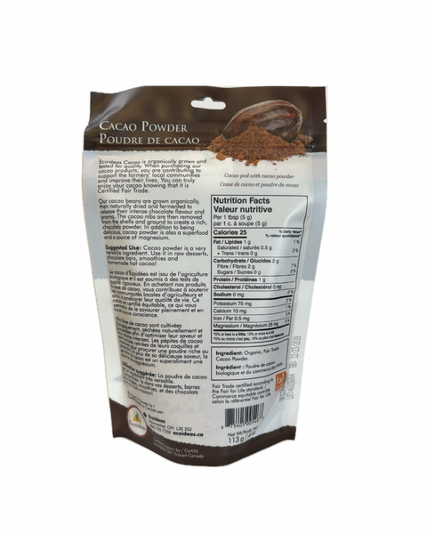 Ecoideas Organic Fair Trade Cacao Powder - WellLocal