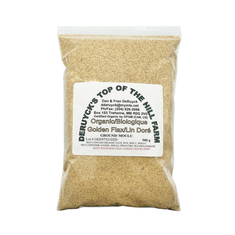 Top of the Hill Organic Golden Flax Ground 500 GR - WellLocal