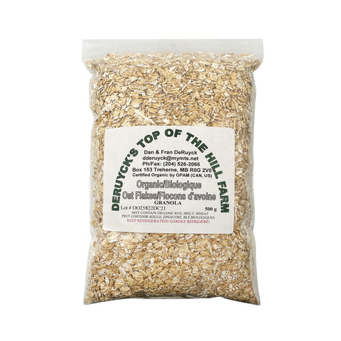 Top of the Hill Organic Oat Flakes Granola 500 G - WellLocal