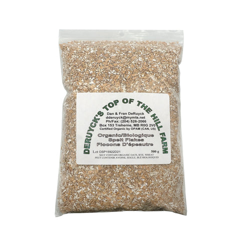 Top of the Hill Organic Spelt Flakes 500 G - WellLocal